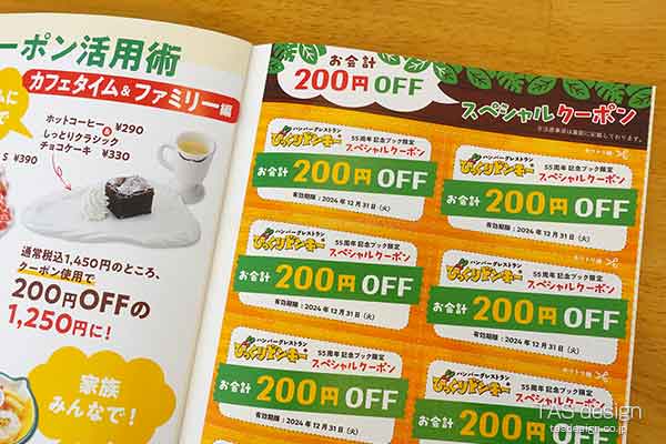 総額2,000円分のクーポン