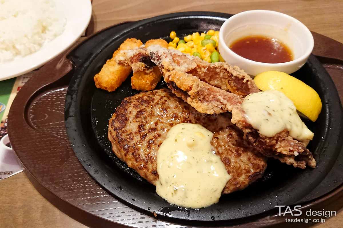 ハンバーグ＆チキン南蛮（現在は販売終了）