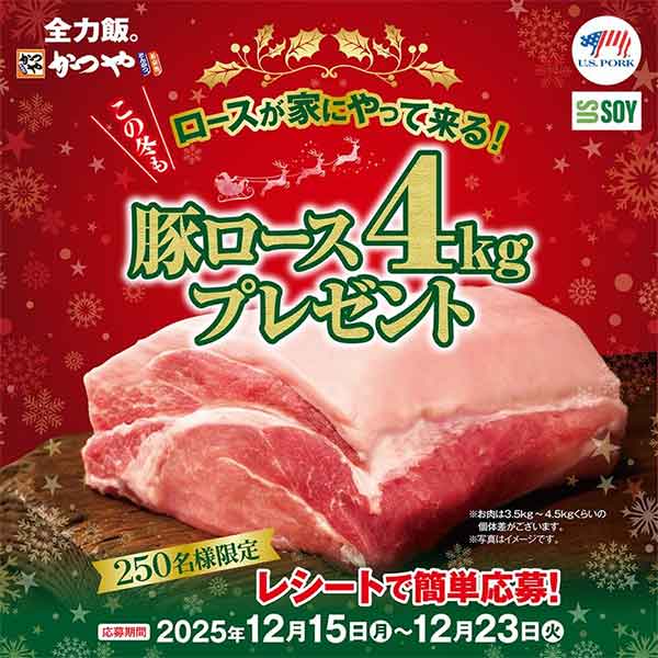 豚ロース肉4kgプレゼント