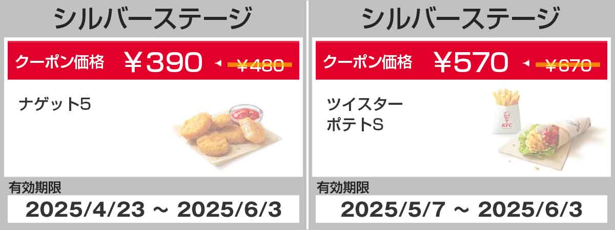 シルバーステージクーポン