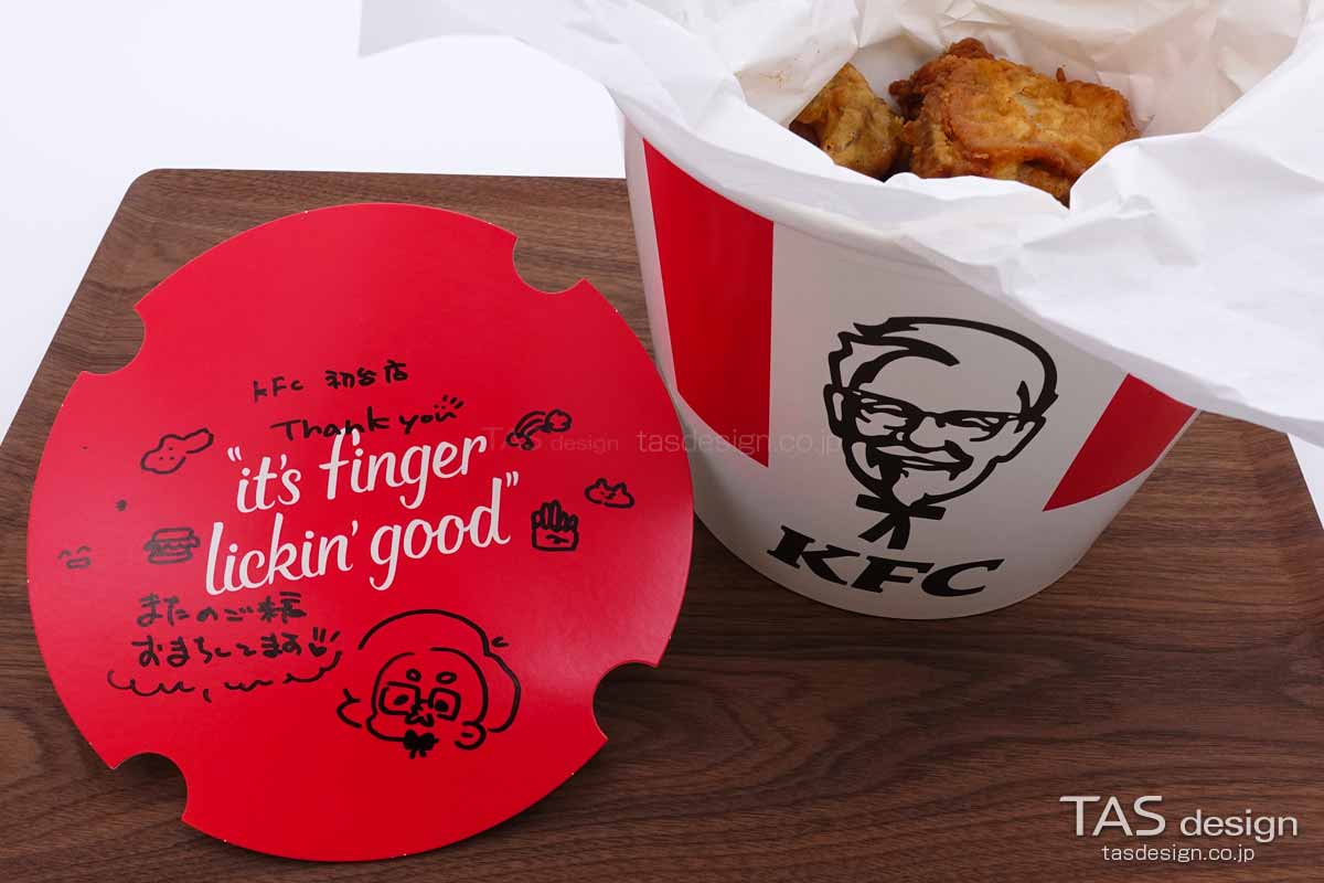 ケンタッキーフライドチキン 初台店で購入したオリジナルチキン10ピースバーレル