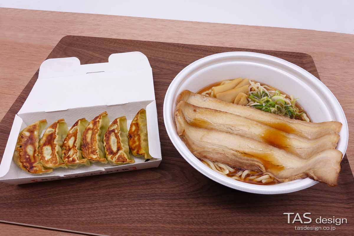 プレミアム醤油と餃子