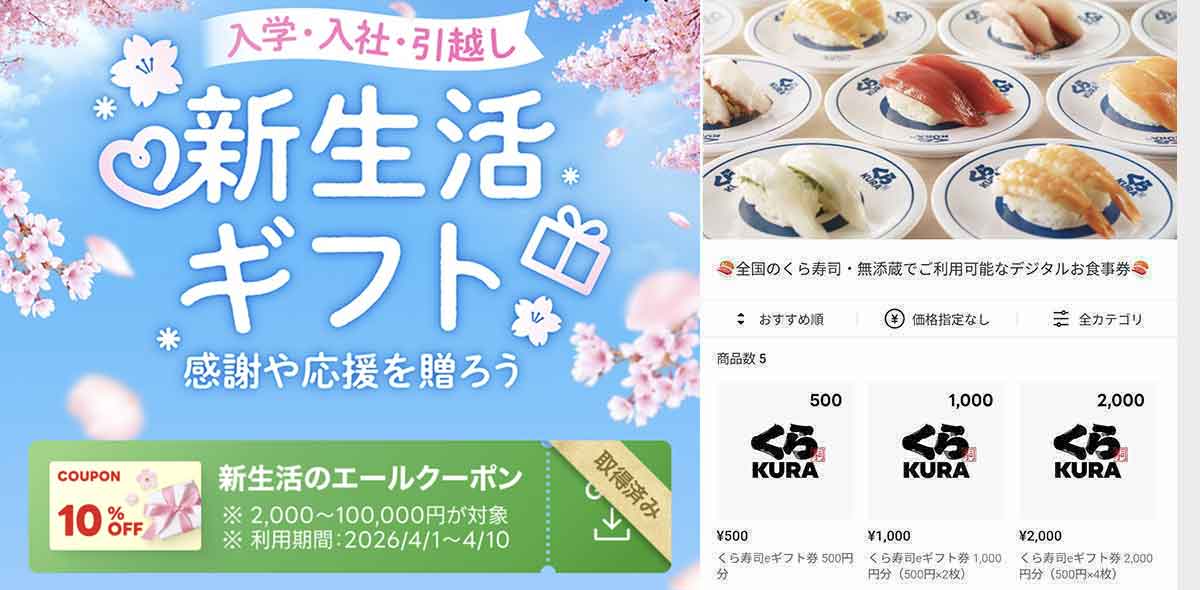 くら寿司で利用できるLINEギフトのクーポン情報