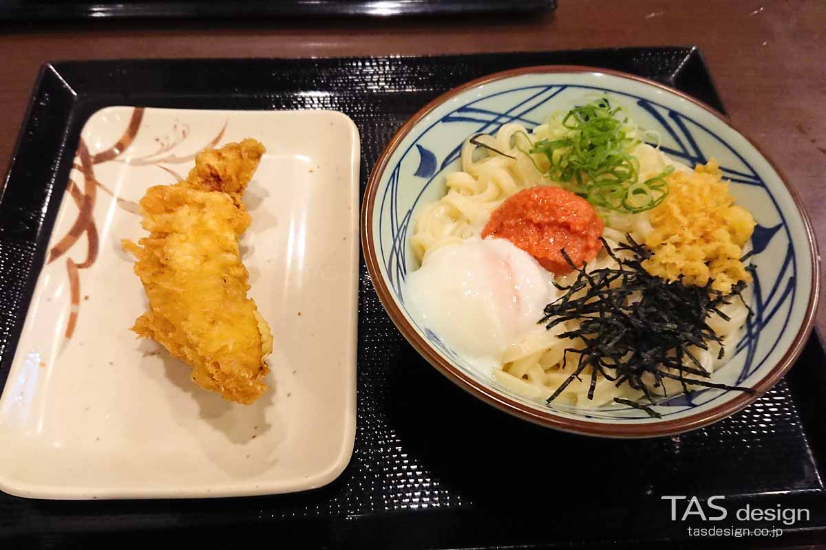 明太釜玉うどん