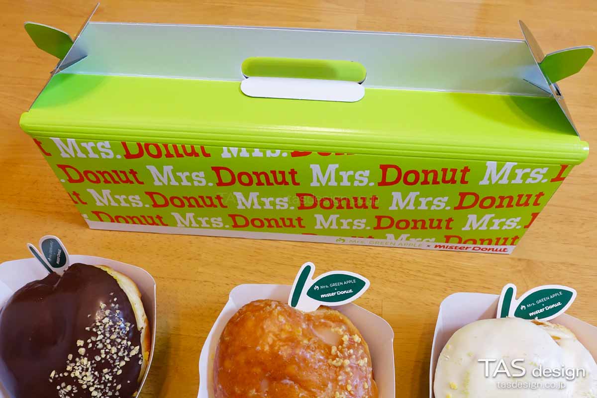 Mrs. Donutのコラボレーション限定テイクアウトボックス