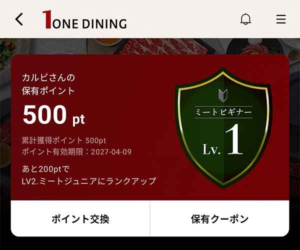 500ポイント