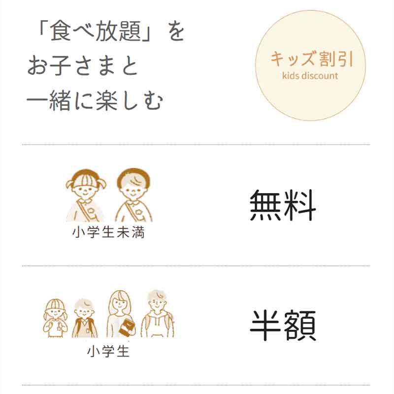 お子様割・シニア割