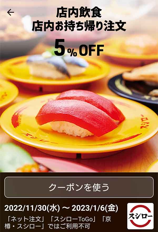 SmartNewsの5%OFFクーポン